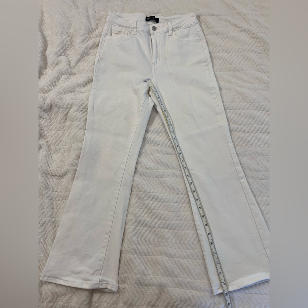 EUC White High waisted Bootcut Denim Jeans size small